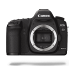 Canon EOS 5D Mark II, vista frontal (imagem ilustrativa)