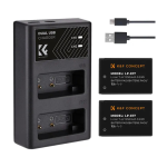 K&F Concept LP-E17 Dual Charger Kit with 2 Batteries