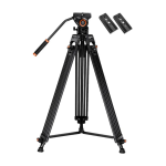 K&F Concept Core-Director Video Tripod with 75mm Bowl and Fluid Head
