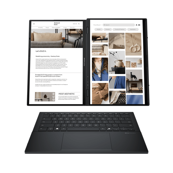 ASUS Zenbook Duo UX8406C, Core Ultra 9 285H, 32GB, 1TB SSD, Duplo Ecrã 14″ 3K OLED Touch, Windows 11, imagem 2