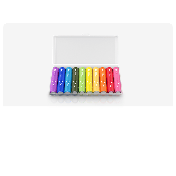 Xiaomi Rainbow Batteries AA, 10 Unidades, imagem 2